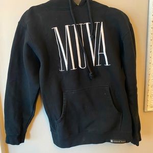 Amber Rose MUVA oversized hooded sweatshirt